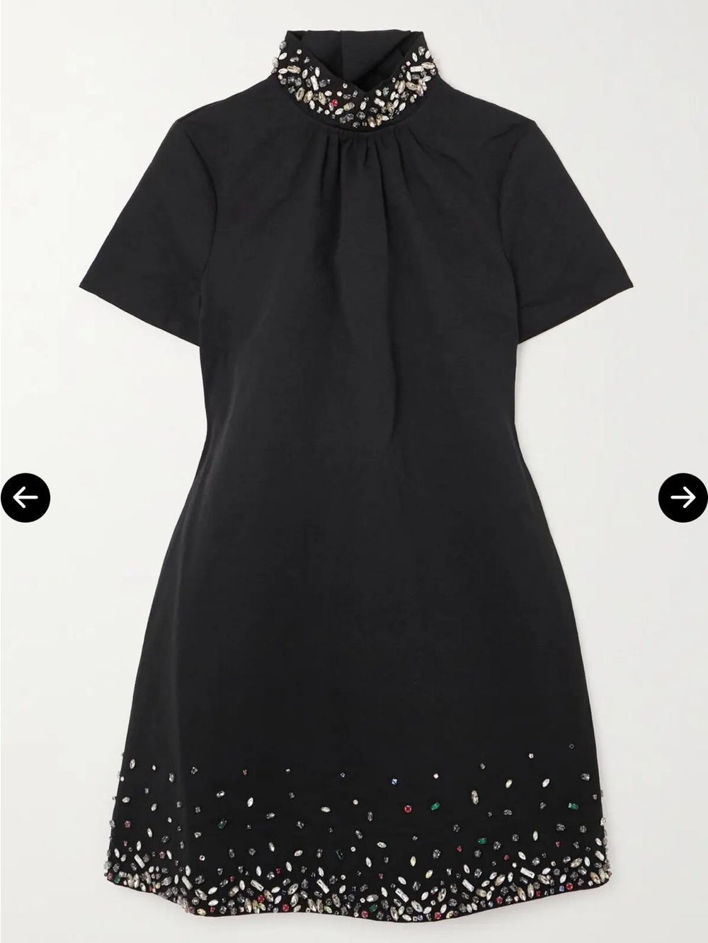 STAUD crystal embellished MINI ILANA DRESS